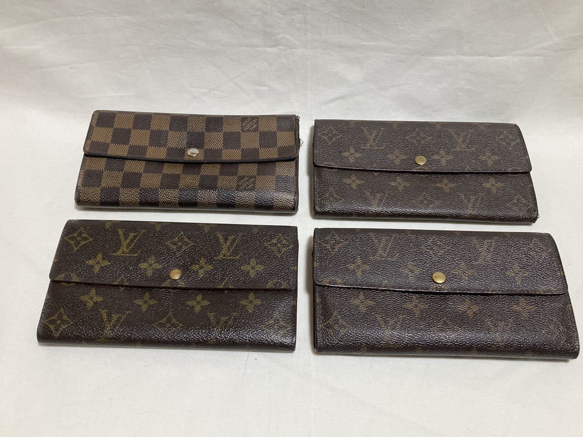ジャンク LOUIS VUITTON 長財布 ポルトフォイユサラ 二つ折り財布 旧型 