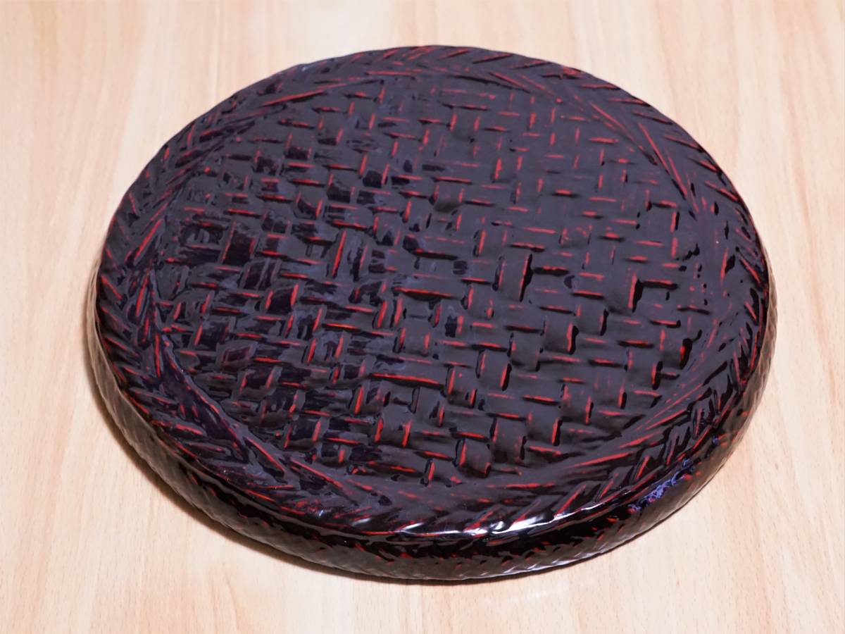 味の良い丸盆　その12丸盆　くりぬき盆　木地盆　アンティーク　古道具検:李朝 美術品・アンティーク・コレクション 古い 煎茶盆 煎茶道具 古道具