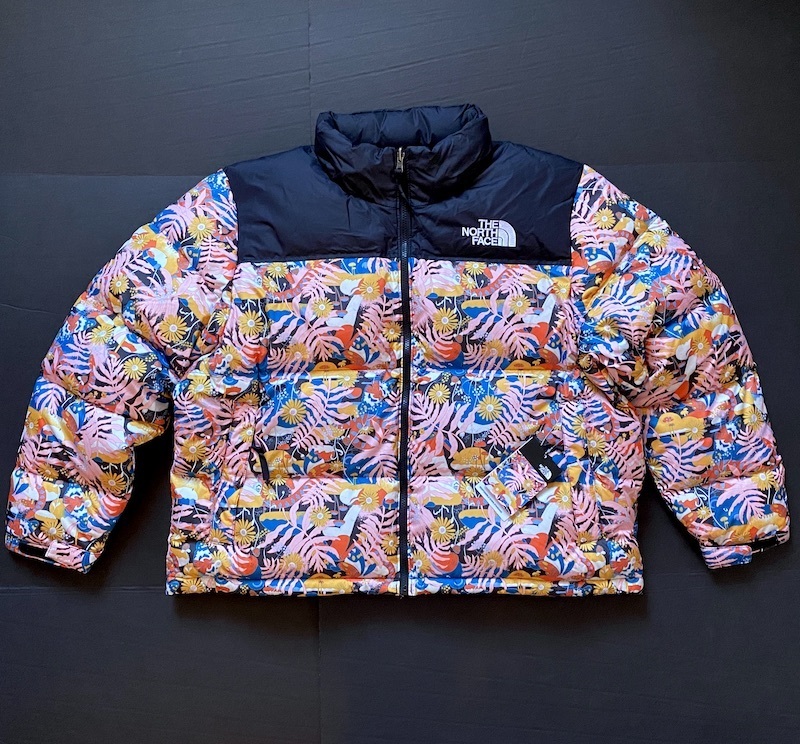 新品ノースフェイス プリントヌプシ ダウンジャケット