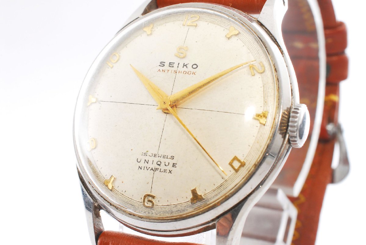 SEIKO ユニーク セイコー UNIQUE 手巻き ヴィンテージ 15石 1950年代 