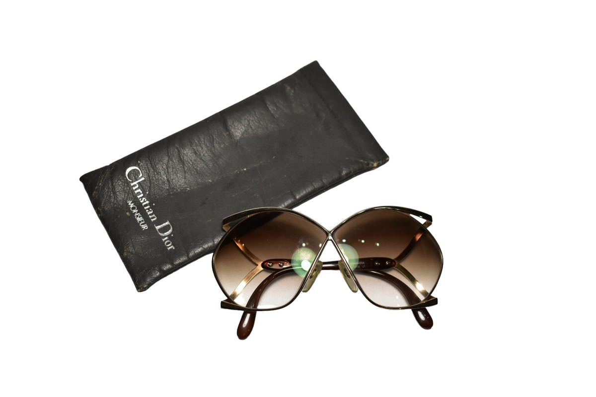 良品 VINTAGE【Christian Dior/クリスチャン ディオール】2056 フルリム ビッグフレーム サングラス オーストリア製 ヴィンテージ オールド