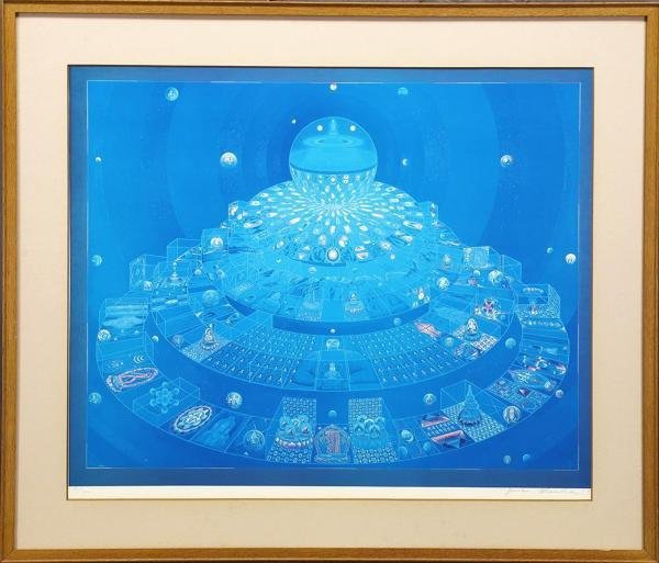 WISH 前田常作 観想マンダラシリーズ 天の浮船 複製画 10号大 1983年作