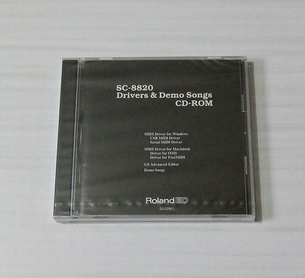 Roland SC-8820 Driver ＆ DemoSongs CD-ROM