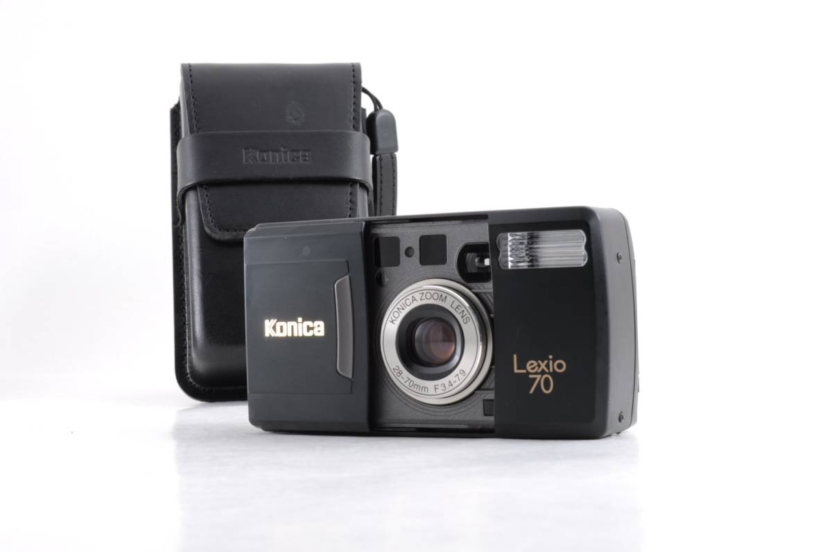 動作品 コニカ Konica Lexio 70 ブラック コンパクトフィルムカメラ