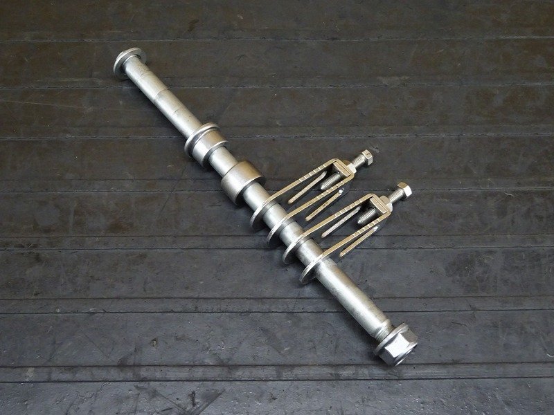 cb400fore nc36 リアアクセルシャフト　アジャスターセット 230116】CB400FOUR(NC36-1100)◇ リアアクスルシャフト チェーン