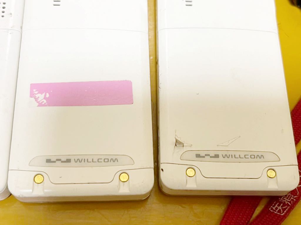WILLCOM／ウィルコム PHS携帯電話機 6台まとめセット！動作確認済み