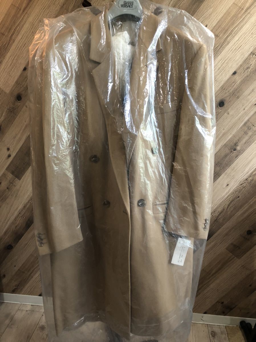 B0125】GIANNI VERSACE ロングコート made in Italy ベルサーチ 高級