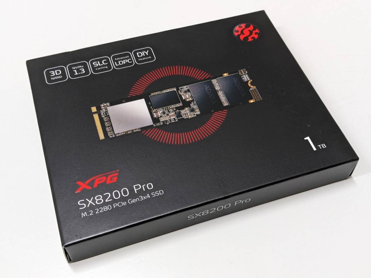 【送料無料】ADATA XPG SX8200 Pro M.2 SSD 1TB ASX8200PNP-1TT-C NVMe PCIe Gen3x4