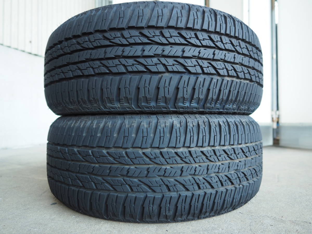 L418 送料無料 ヨコハマ 225/55R18 98H 2本9分山 GEOLANDAR A/T G015