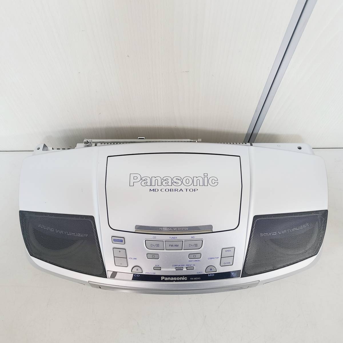 B6926】 Panasonic パナソニック RX-MDX3 コブラトップ ラジカセ CD MD
