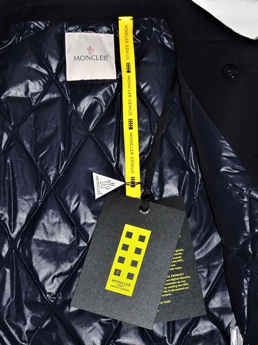 7 MONCLER FRAGMENT 21AW TOLIMAN Pコート サイズ3 ネイビー 新品 未 