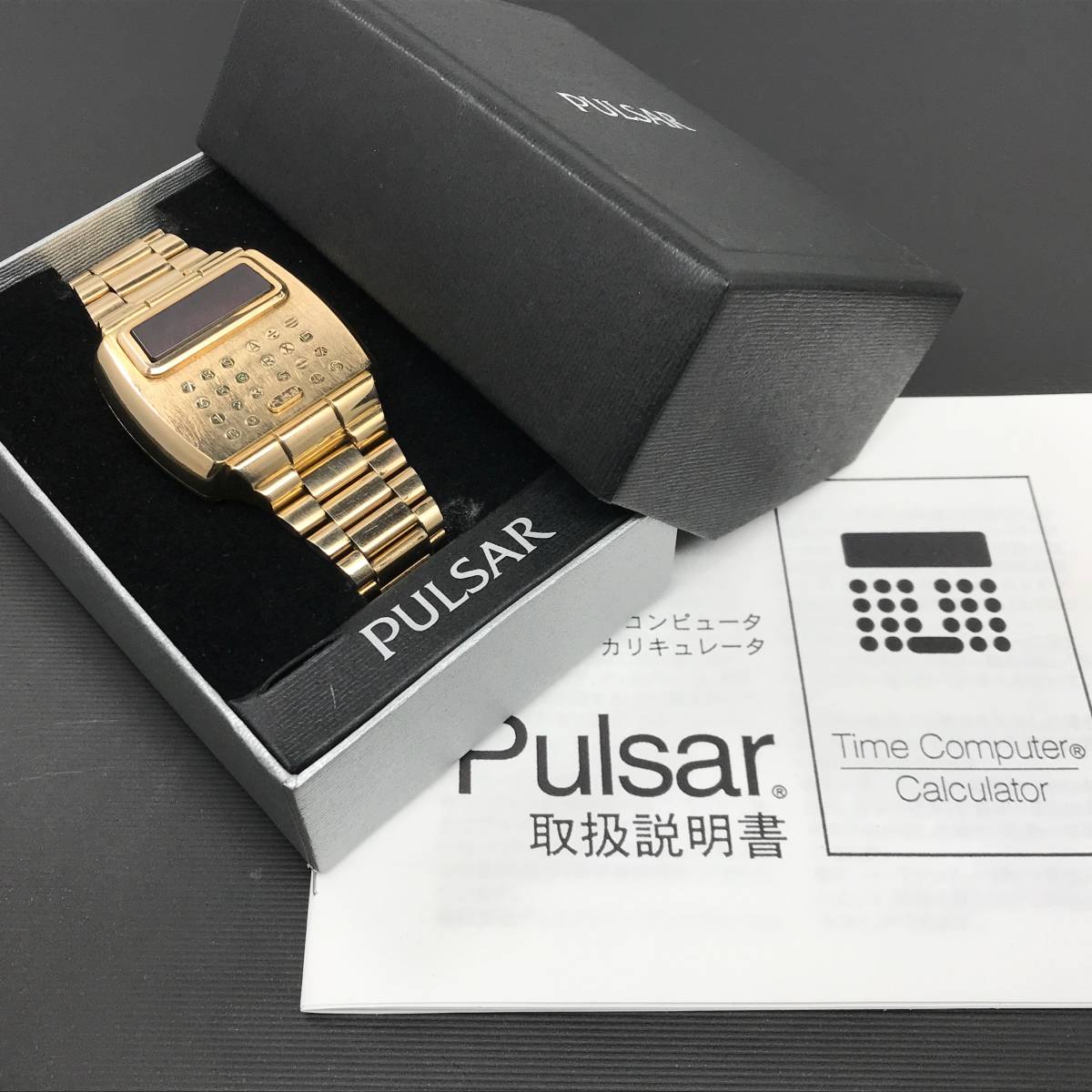 取扱説明書&箱付】Pulsar Time Computer Calculator/パルサータイム 