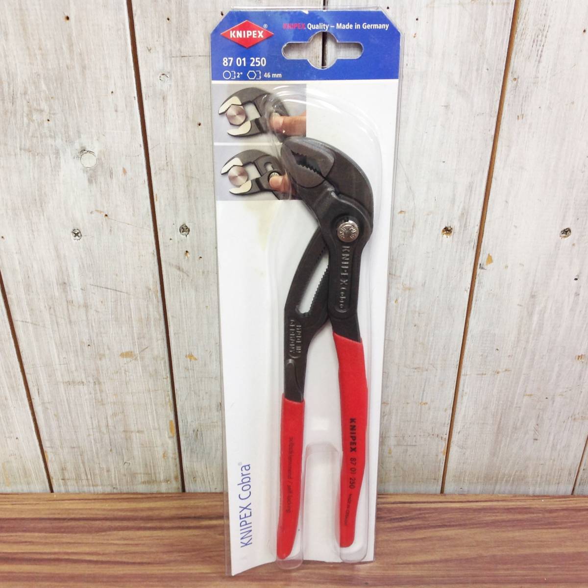 ●【AH-0296】未使用品 KNIPEX クニペックス ウォーターポンププライヤー 8701250 【レターパックプラス・送料全国一律520円可】