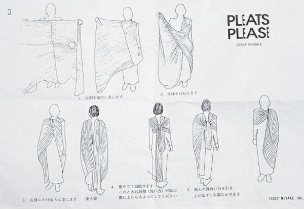 1996 PLEATS PLEASE ISSEY MIYAKE LARGE SCARF CAPE DRESS プリーツ