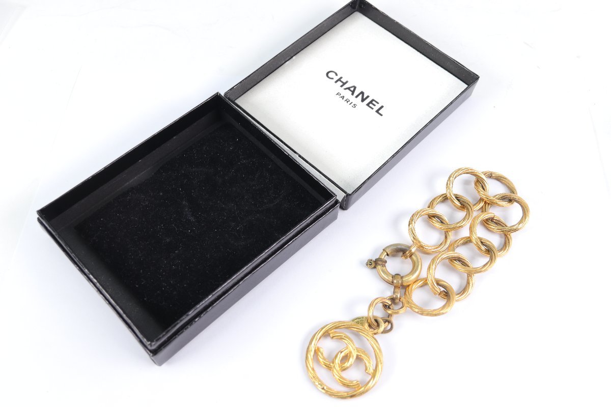 CHANEL シャネル 93P ココマーク ブレスレット アクセサリー ゴールド 