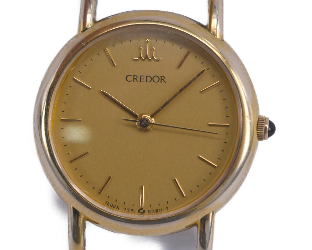 稼働K14SEIKO CREDOR クレドール 7371-0080 QZ