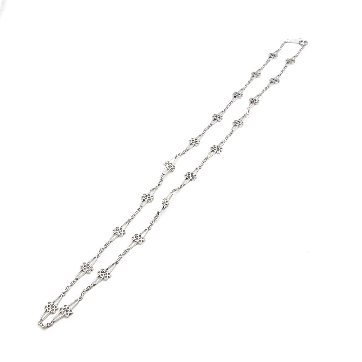 Pt850 45cm ネックレス プラチナ850 喜平ネックレス 8面カットトリプル 