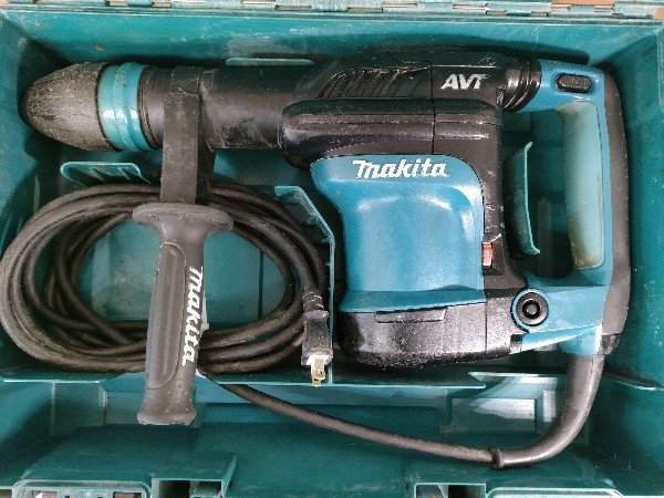 4千円引済極美品HH08スティック&ハンディ稼働19分32秒MAX5分20秒 マキタ(makita) 電動ハンマ (SDSマックスシャンク) HM0871C モータ異音