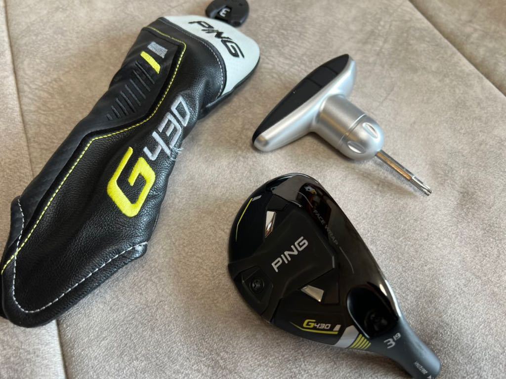 ピン G430 ハイブリッド 3U 19° ヘッドのみ 純正ヘッドカバー 付属品有
