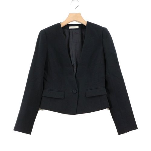 大人気，格安 EPOCA エポカ ノーカラー ジャケット 38 ネイビー(ジャケット、上着)｜売買されたオークション情報、yahooの商品情報をアーカイブ公開 - オークファン その他