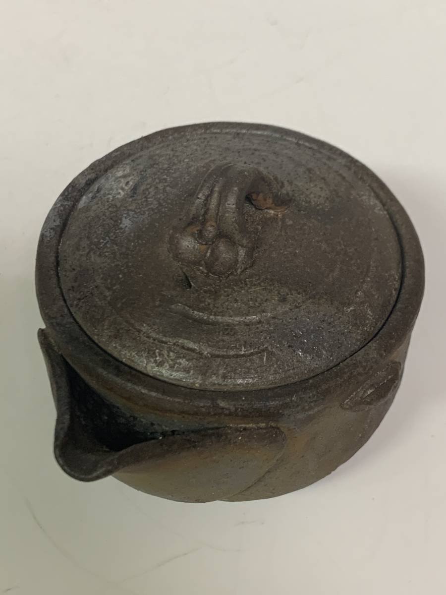 備前焼 茶道具 手捻り 宝瓶/急須 半泥多造E 共箱 正規品，格安 【公式
