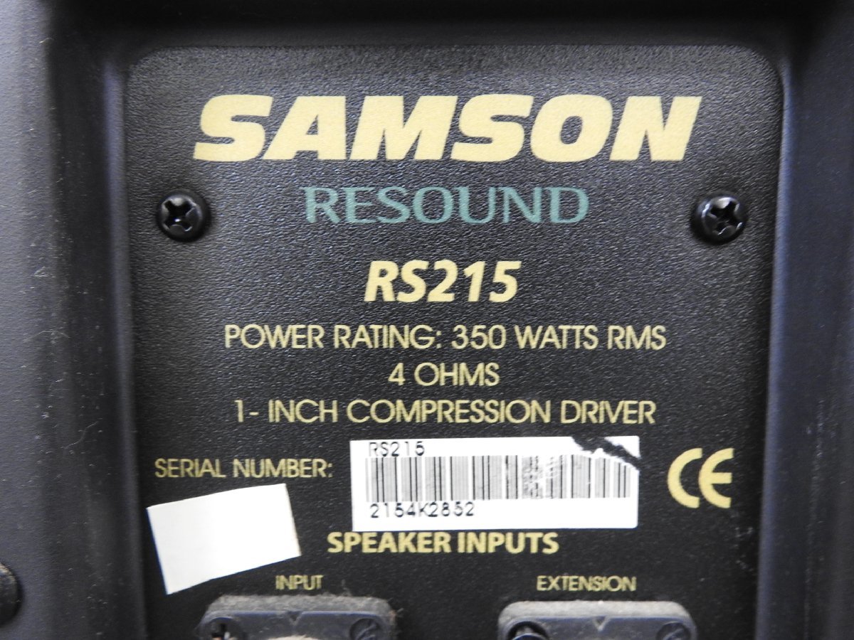 ☆ SAMSON サムソン RESOUND スピーカー ペア RS215 ☆ジャンク☆