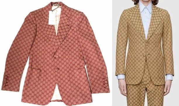 19SS 定価35万円弱 新品！タグ付き グッチ メンズ GGキャンバス ジャケット テーラードジャケット 46