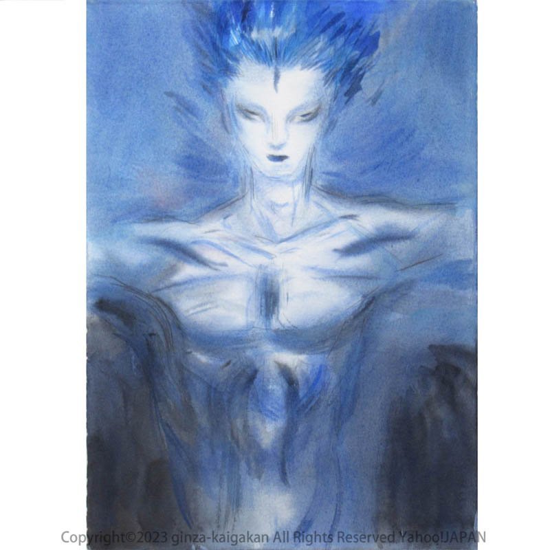 GINZA絵画館 天野喜孝 水彩画4号 作品 オーダー原画 1点もの