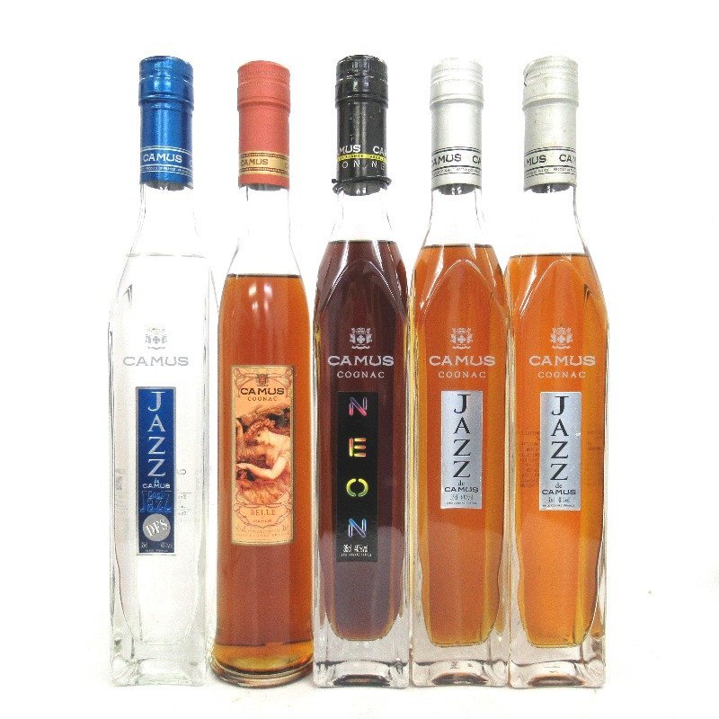 カミュ クールジャズ/ジャズ/ベル/ネオン コニャック 5本セット 350ml