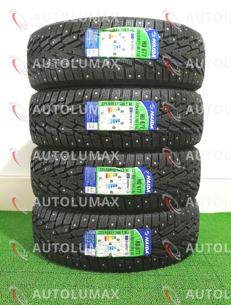 225/65R17 106T HAIDA Winter HD677 新品 スパイクタイヤ （スタッドレスタイヤ） 4本セット 2021年製 ハイダ