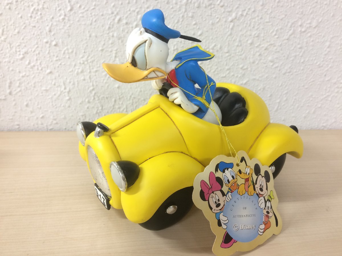 ディズニー ドナルドダック フィギュアリン イエローカー タグ付き