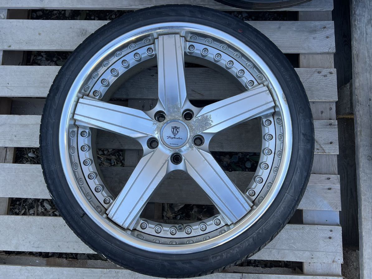 希少品 リバーサイド トラフィックスター STR 19インチ19×8.5J+32 19×9.5J +41 PCD114.3 5穴 タイヤ付 235/35ZR19 265/30ZR19 売り切り トラフィックスター リバーサイド STR 19インチの -トラフィックスター 最終値下げ］トラフィックスターSTR19