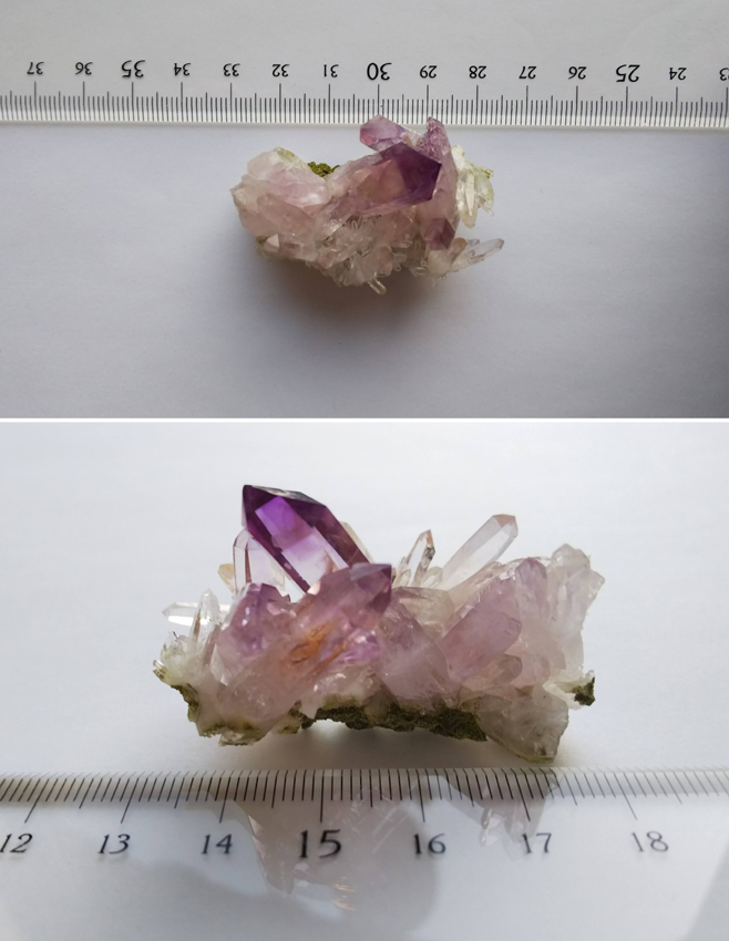 ベラクルスアメジスト クラスター 紫水晶 結晶 原石 標本 約130ct