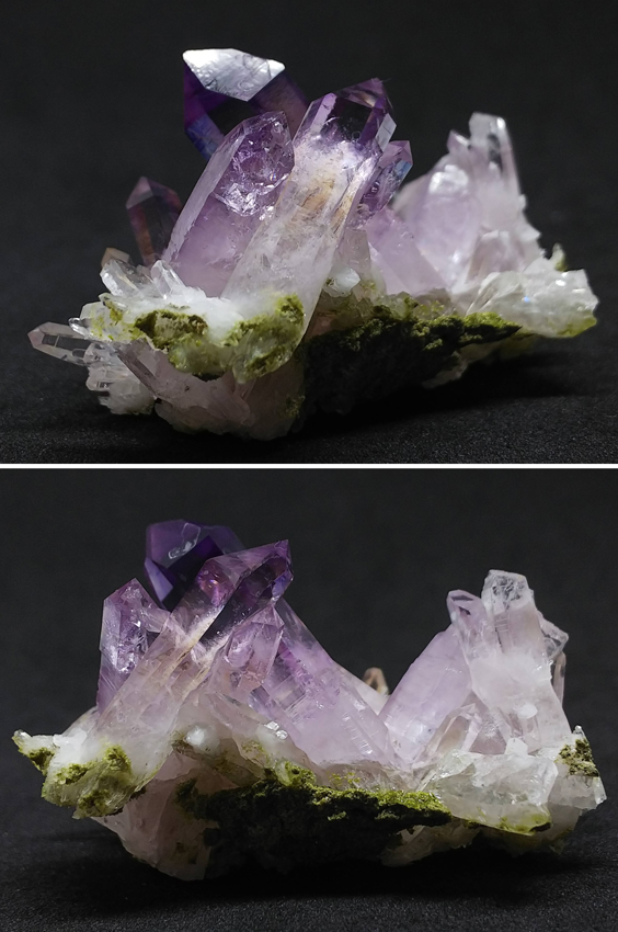 ベラクルスアメジスト クラスター 紫水晶 結晶 原石 標本 約130ct