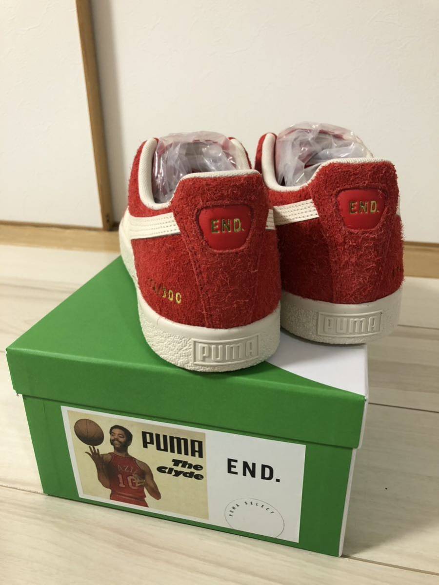 送料無料 28cm 50周年 300足限定 END. PUMA CLYDE OG RED FROSTED 