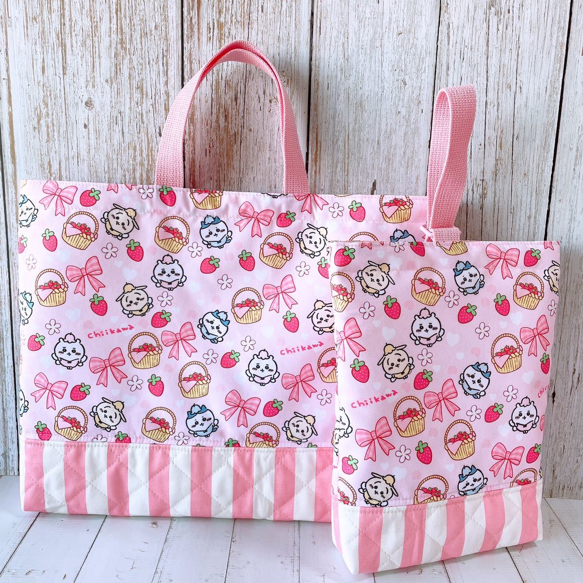 数量限定ハンドメイド＊*レッスンバック+上履き入れ+体操着袋セット