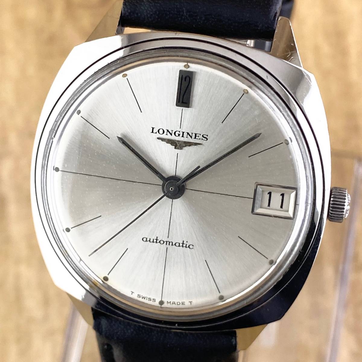 1円〜】LONGINES ロンジン 腕時計 メンズ AT 自動巻 ホワイト文字盤 