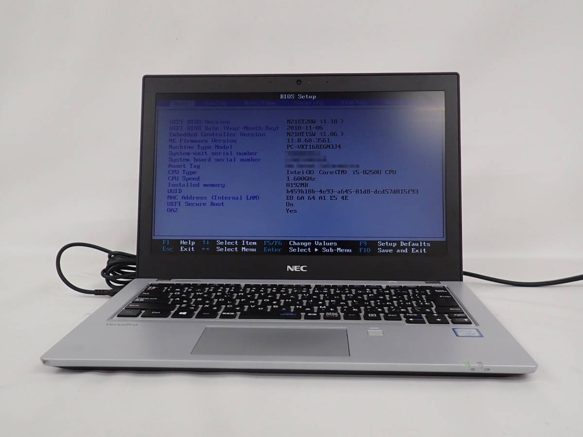 VersaPro NEC New]NEC VKT16⁄B-4 type VB⁄Core i5-8250U 1.6GHz