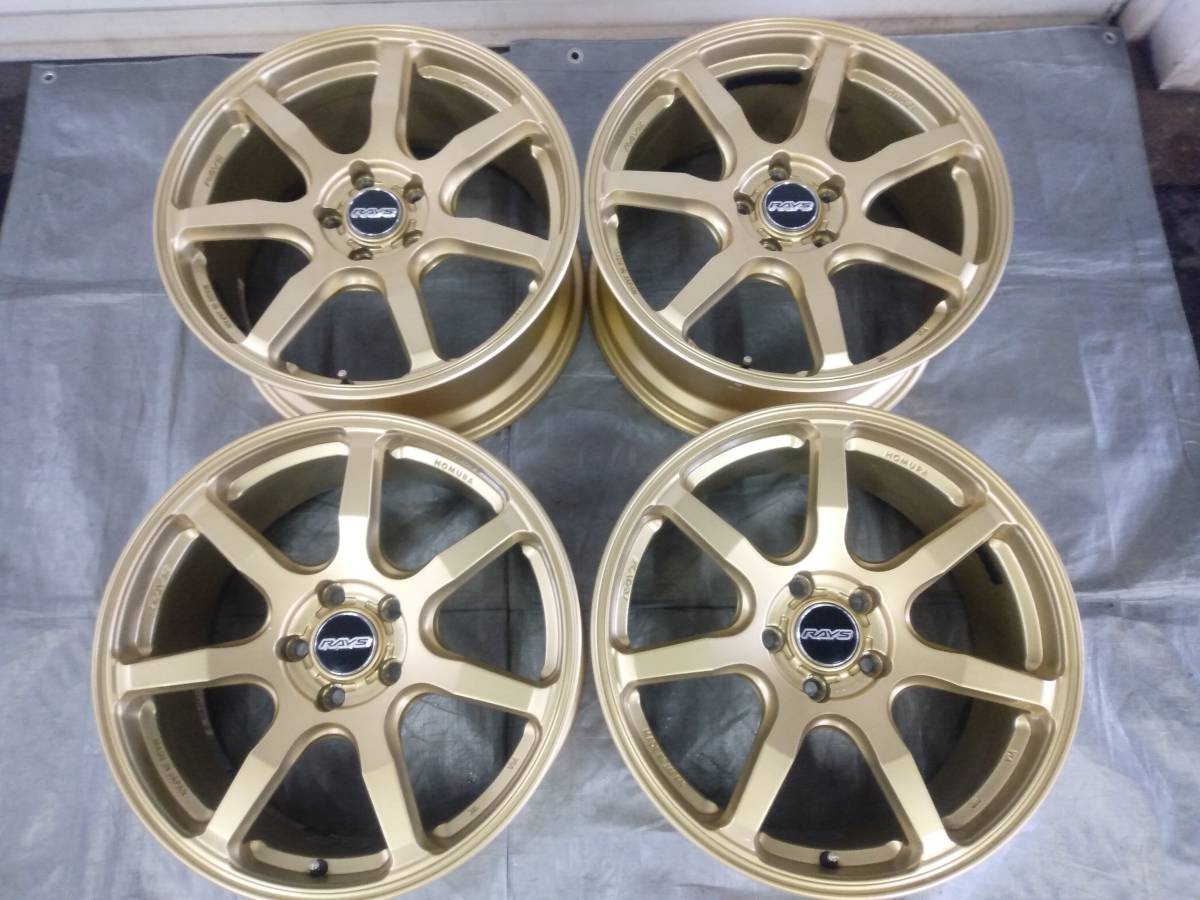美品　ミニ クーパー クロスオーバー　RAYS HOMURA HYUGA HP07　GOLD　18インチアルミ　4本セット　/ 　BMMIC-W01