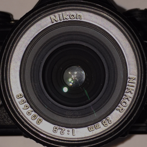 NIKKOR 28mm Nikon Fマウント MF一眼レフ用 動作品 1円 Nikon EM Ai