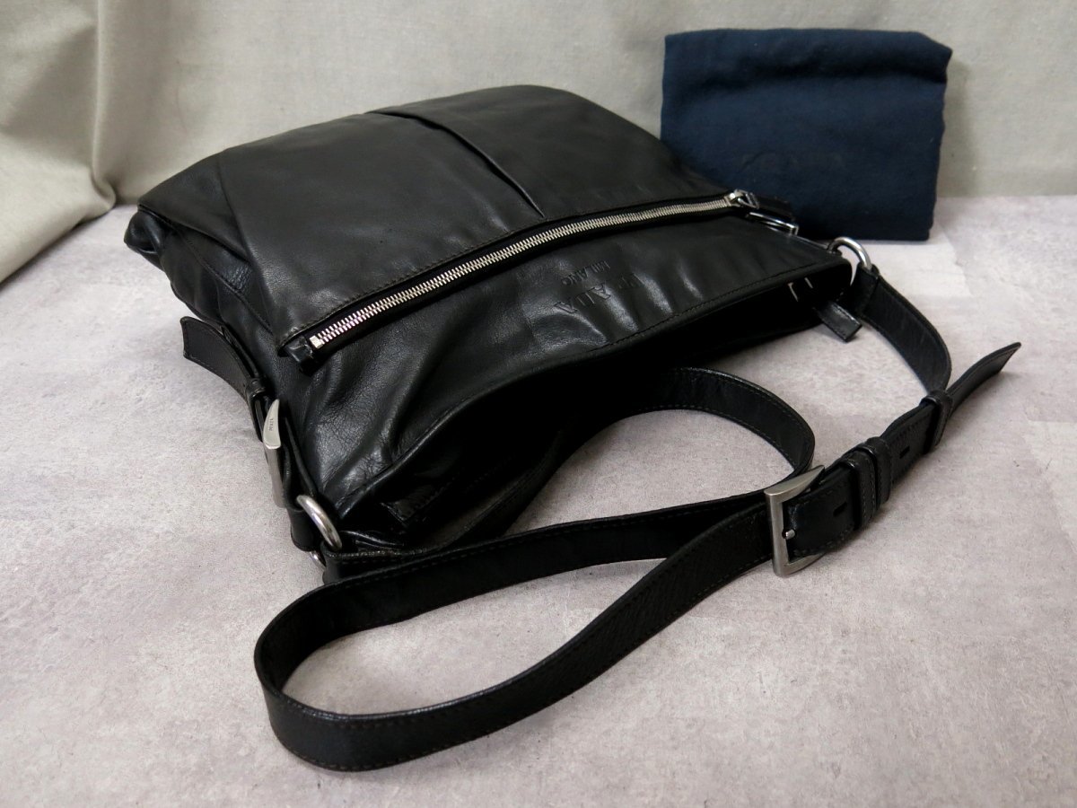 PRADA - 極 美品 PRADA プラダ 三角ロゴ 金具 サフィアーノ