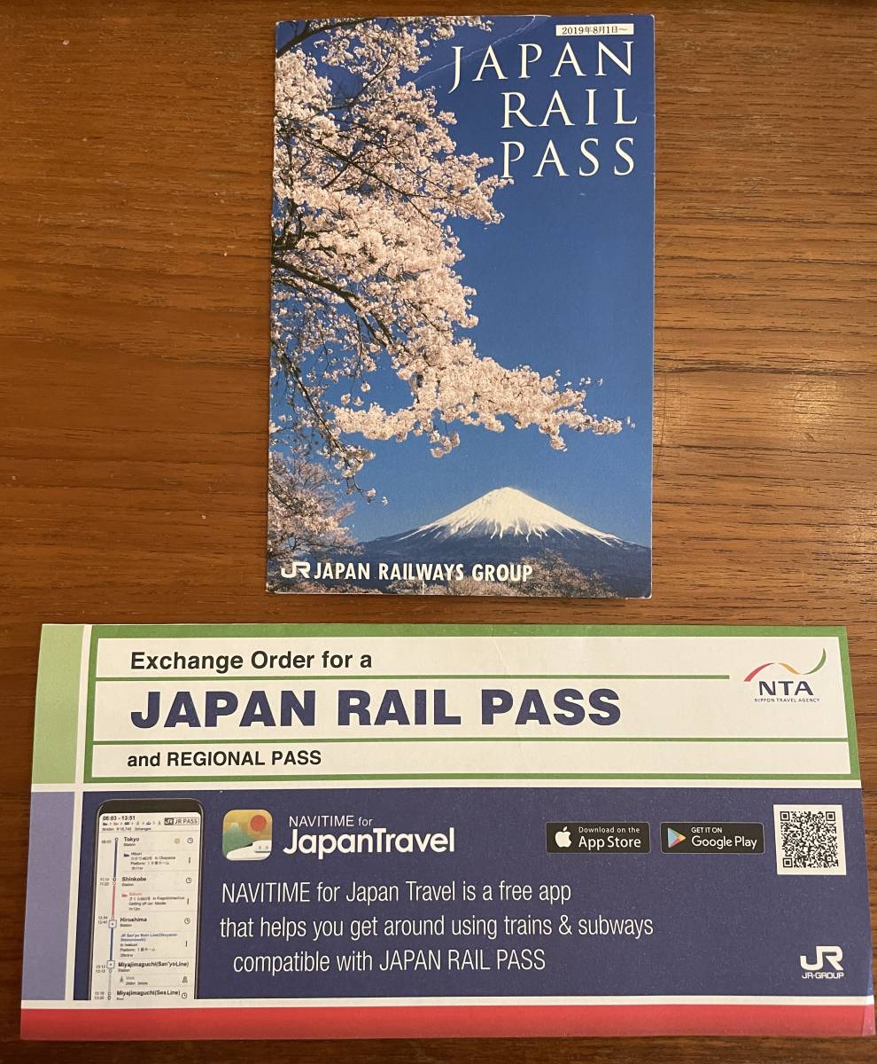 JR ジャパンレールパス Japan Rail Pass 普通車用 7日間 インバウンド 使用済み 切符 引換証付き(乗車券)|売買された ...