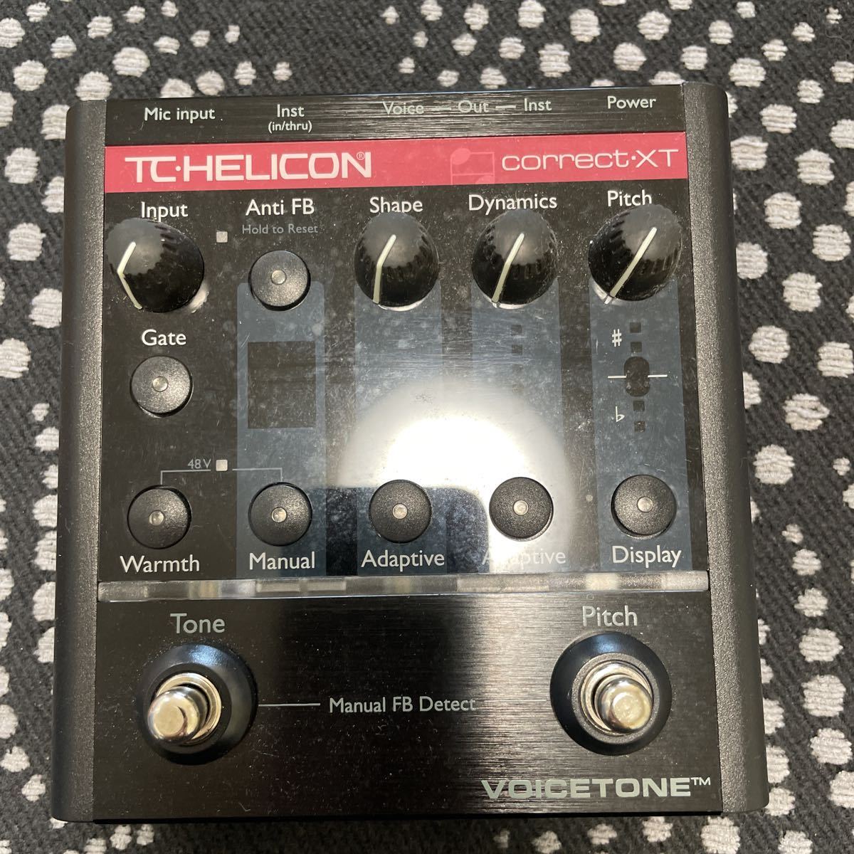 TC HELICON◇VoiceTone T1/ボーカルエフェクター/箱・アダプター付属