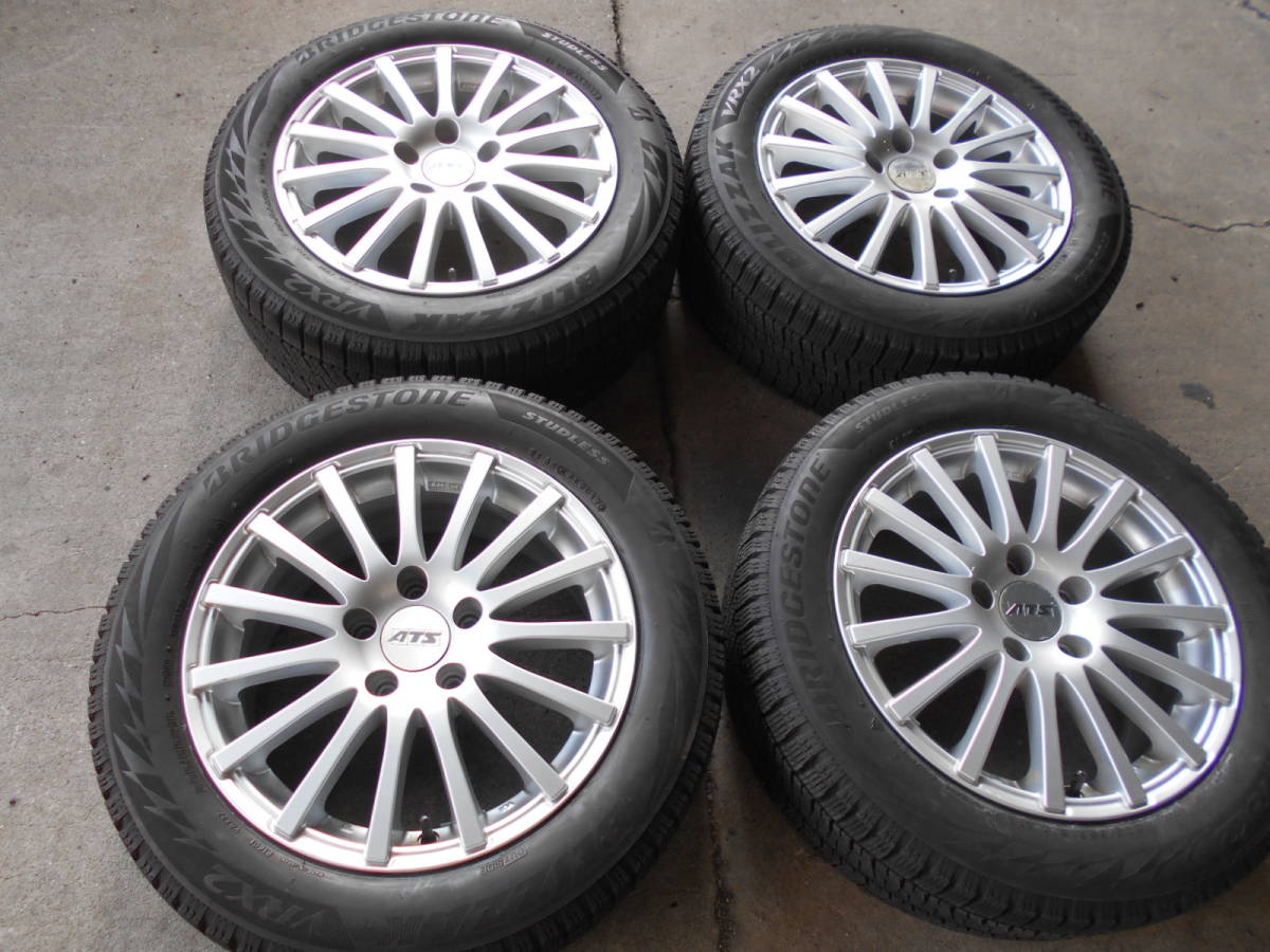T-020】 VW ゴルフ6 ゴルフ7 冬 205/55 スタッドレス 中古set 古いなり
