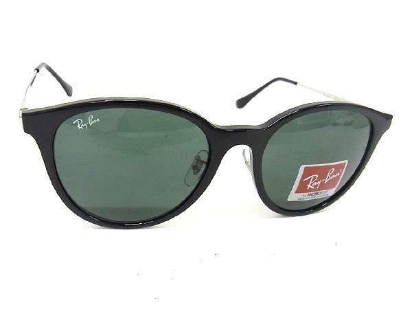 1円 ■美品■ Ray-Ban レイバン RB4334D 6292/71 55□19 145 3N サングラス メガネ 眼鏡 アイウェア ブラック系×シルバー系 AH2268WU