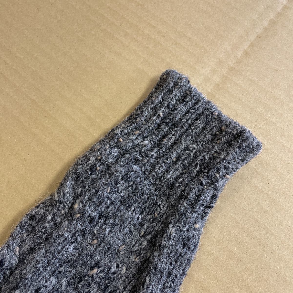 Papas パパス ローゲージニット セーター グレー