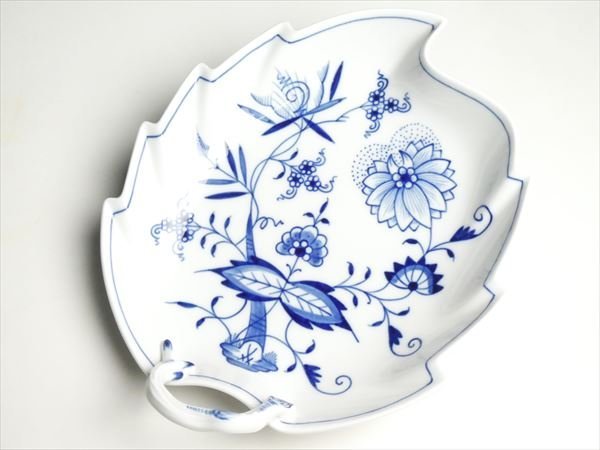 k61 Meissen マイセン ブルーオニオン リーフ ディッシュ プレート