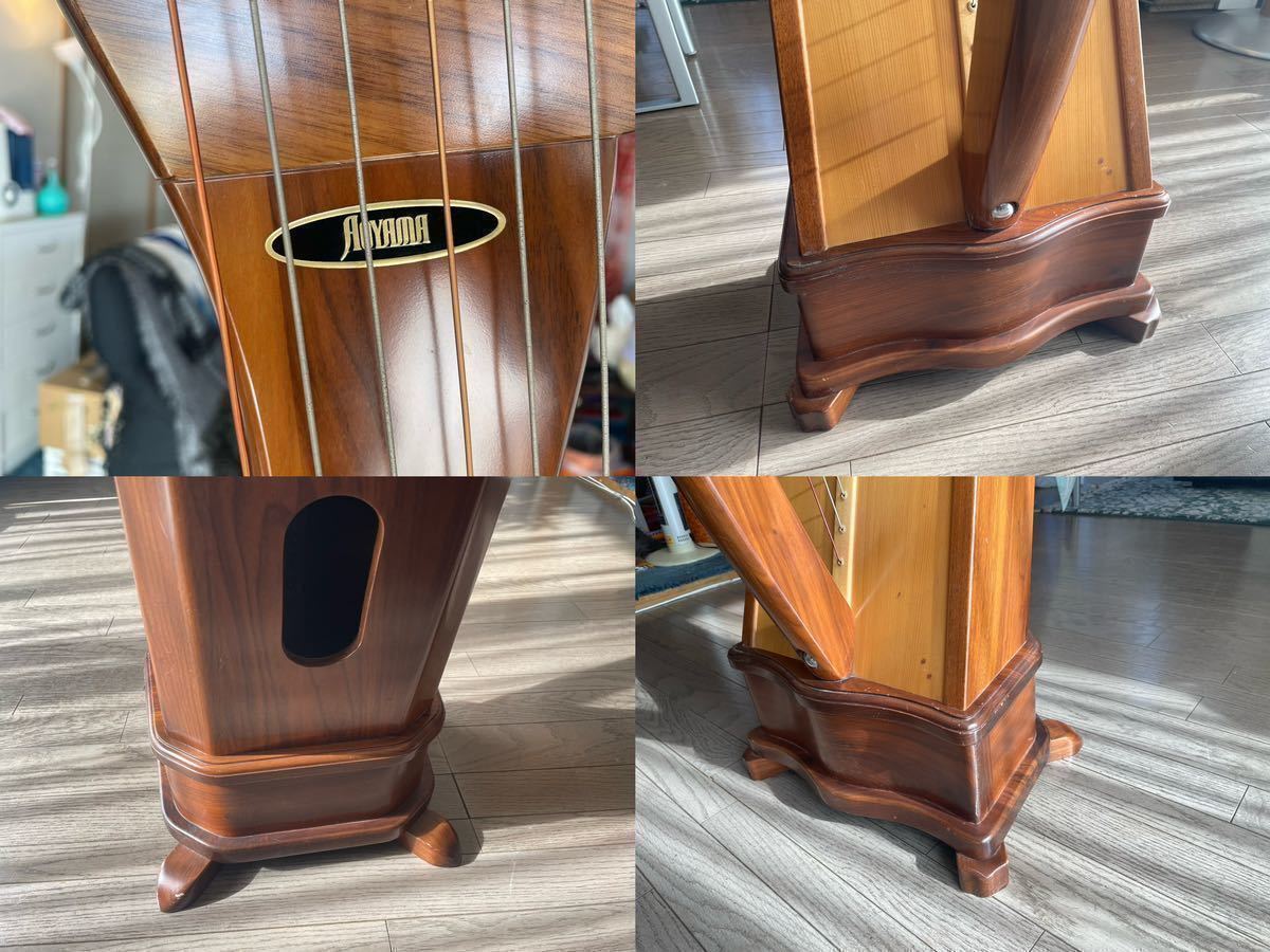 青山ハープ AOYAMA 140D 36弦 アイリッシュハープ レバーハープ
