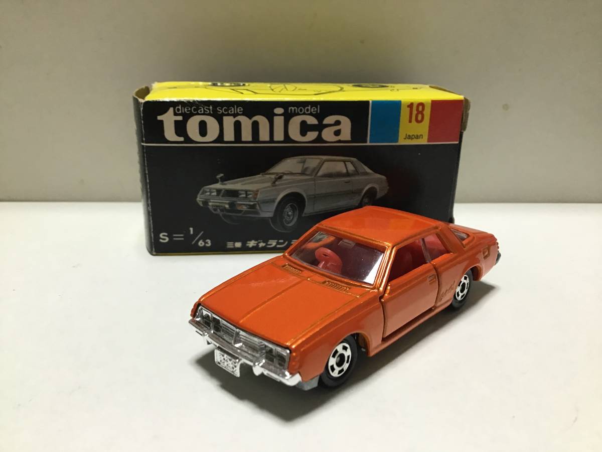 トミカ 黒箱 18 三菱 ギャラン ラムダ 2000GSR 日本製 赤シート トミカ