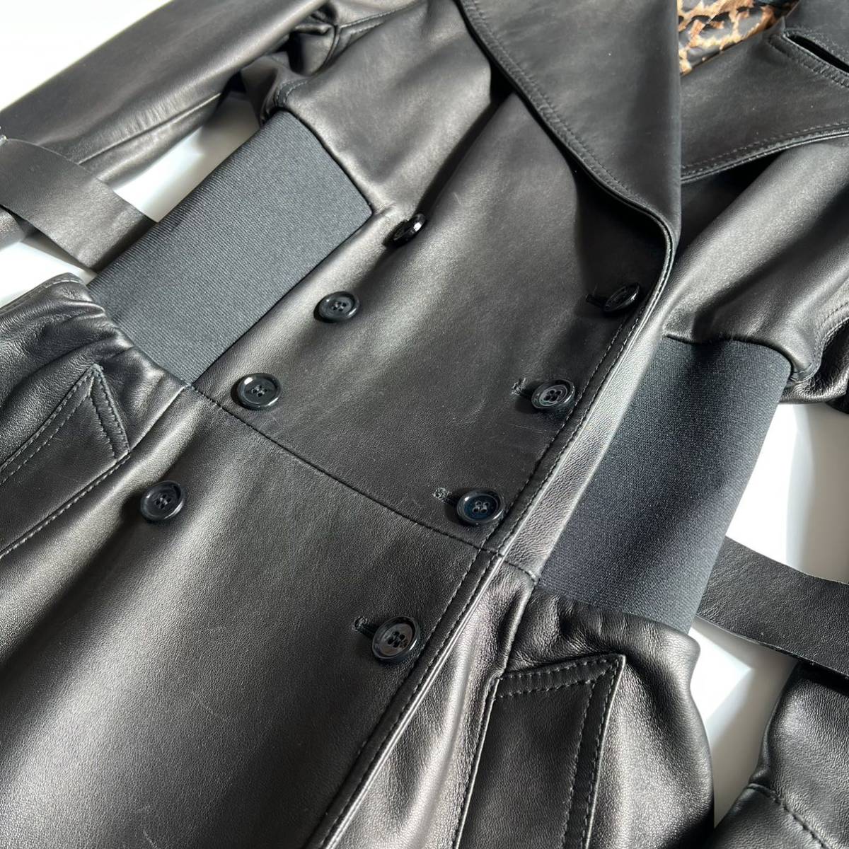 DOLCE&GABBANA ドルチェアンドガッバーナ サイズ38 ラムスキン レザー 